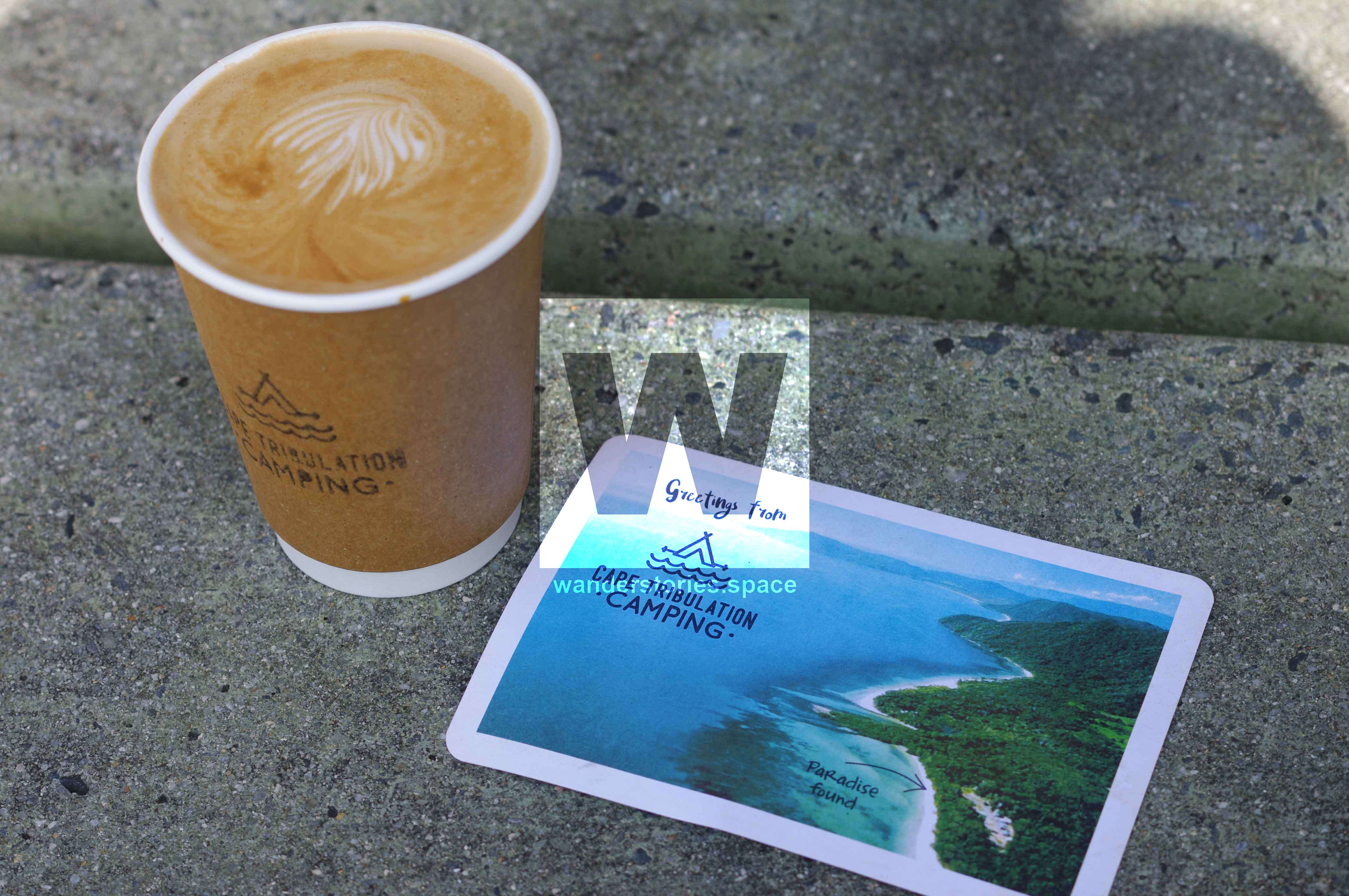 Coffee and postcard