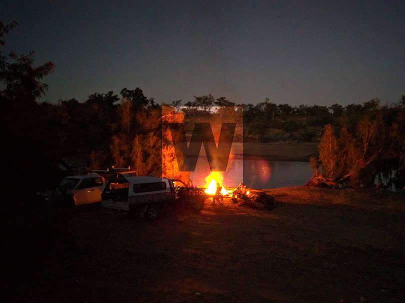 Campfire by the Burdekin River