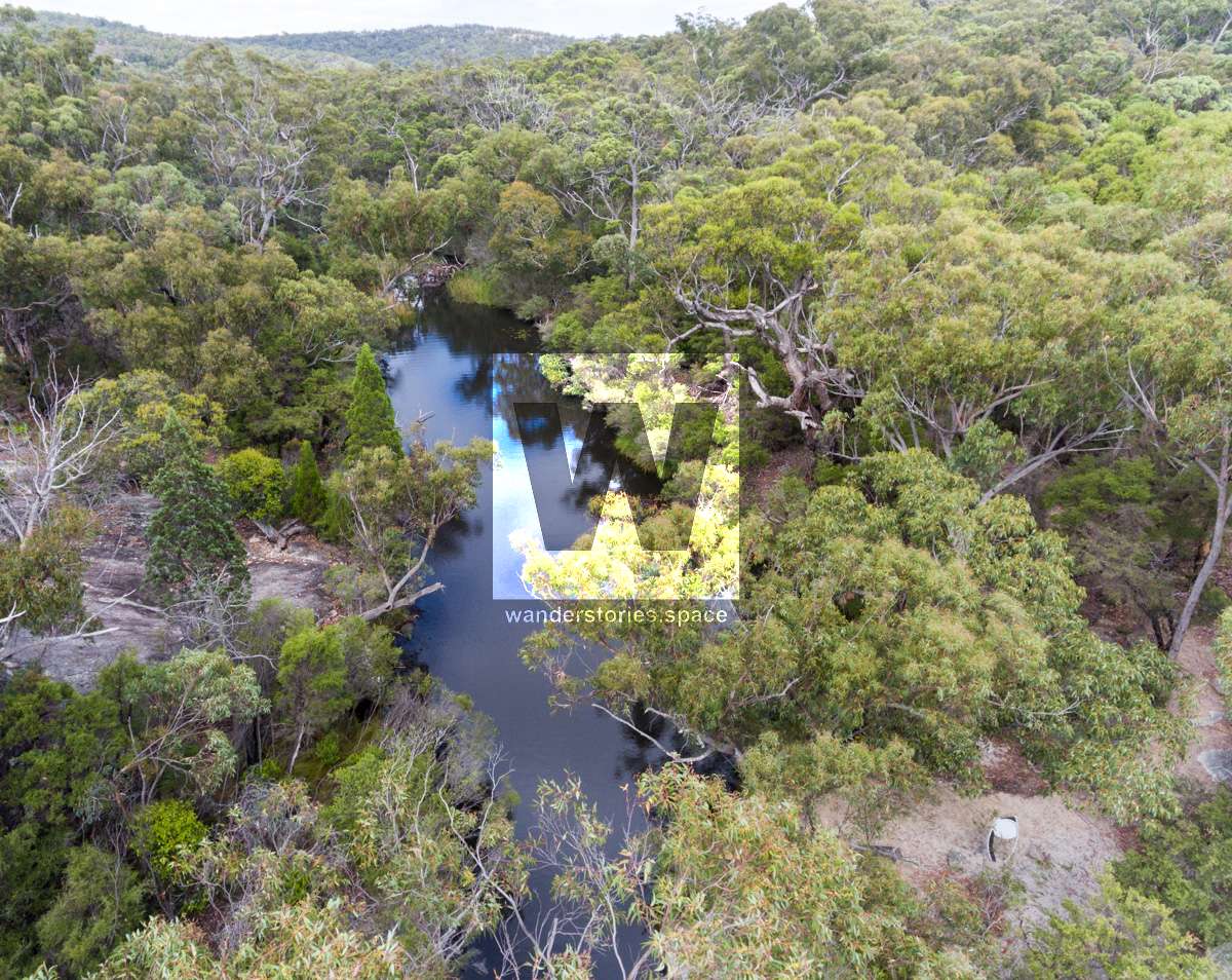 Photo from above Dr Roberts' Waterhole, Girraween National Park