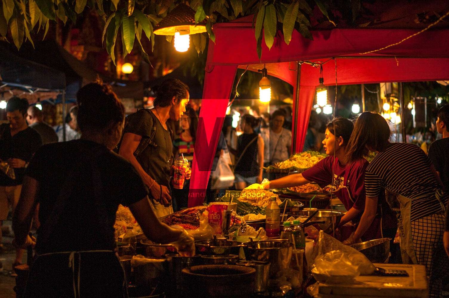 Street food marketplace in Northern Thailand