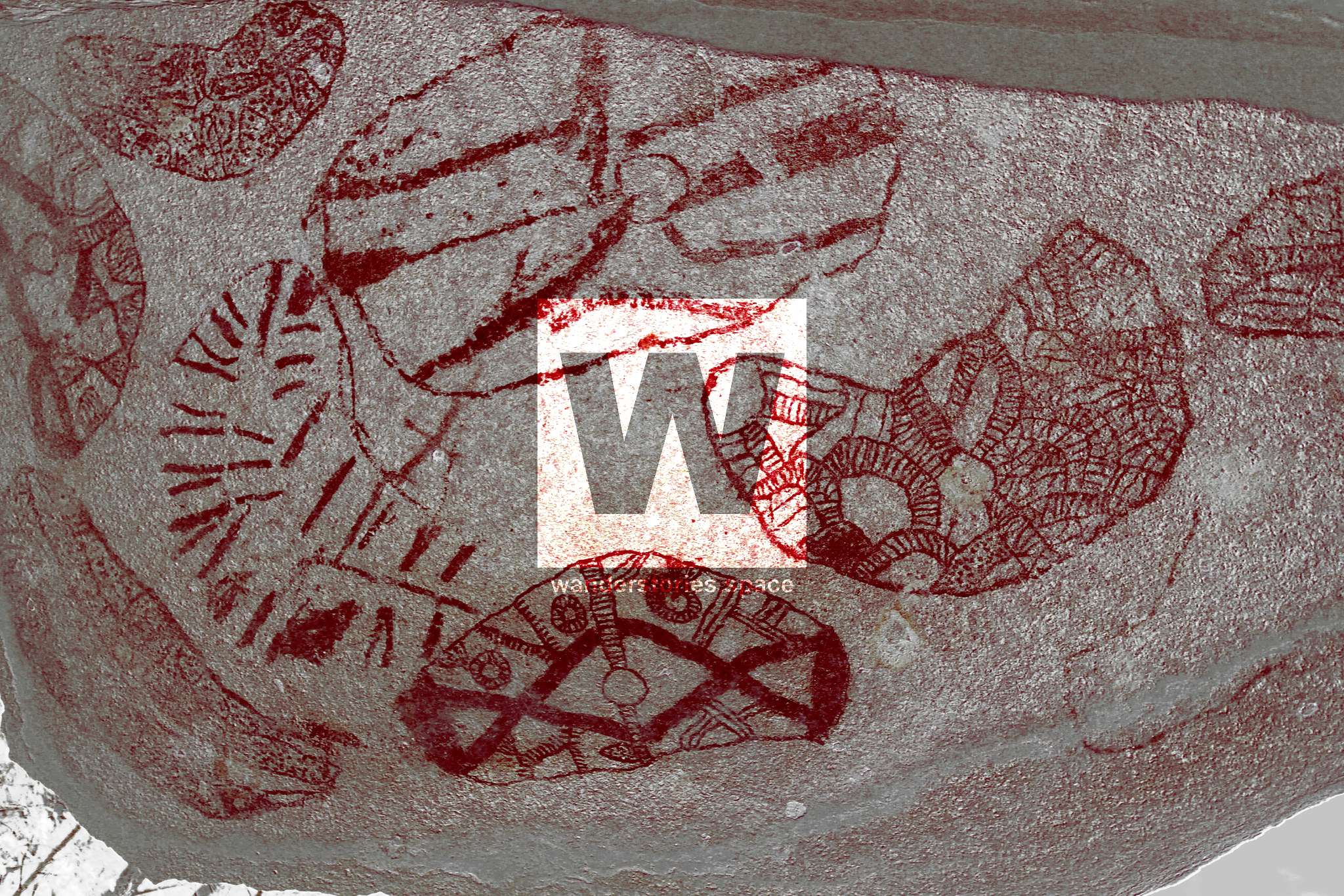 Clevdon aboriginal rock art - software enhanced