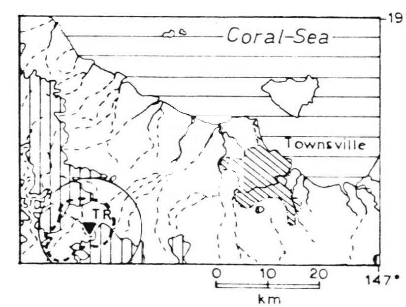 Turtle Rock in relation to the Coral Sea
