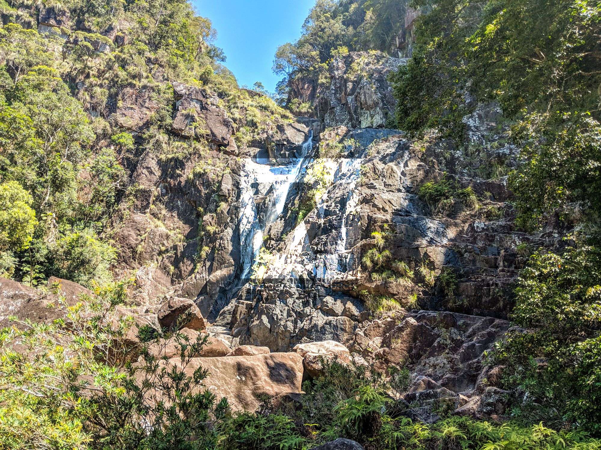 crystal creek falls cliff
