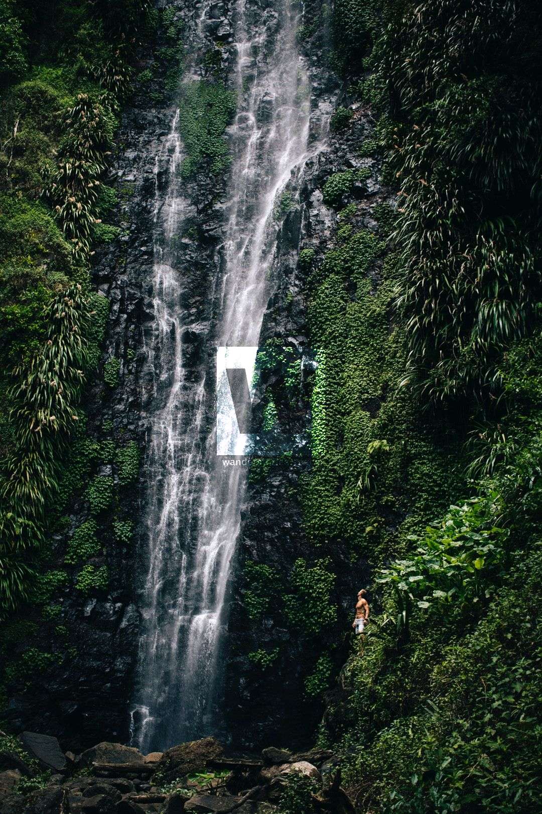 hidden waterfall swimming spot