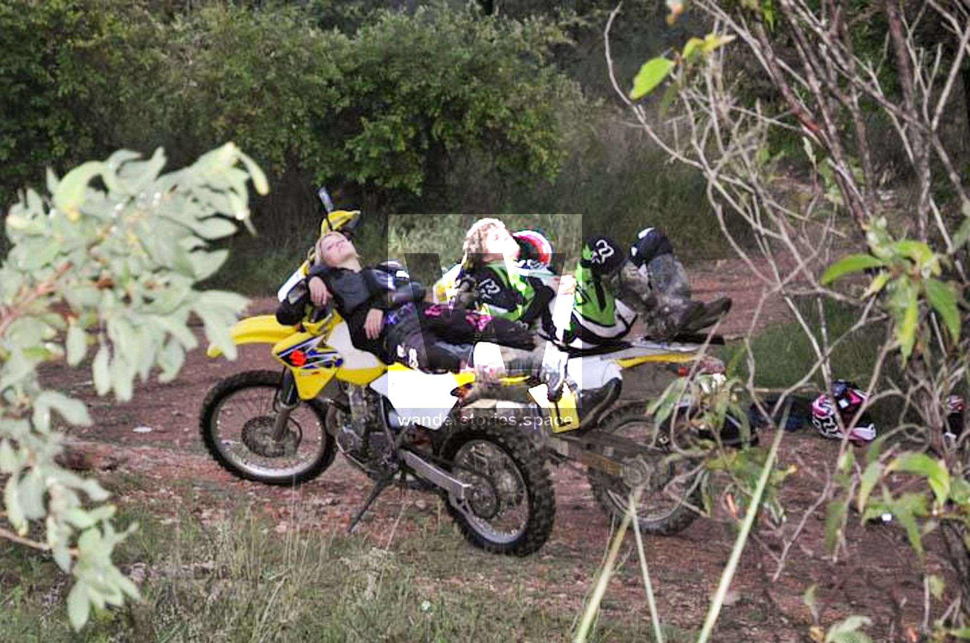 napping on dirtbikes