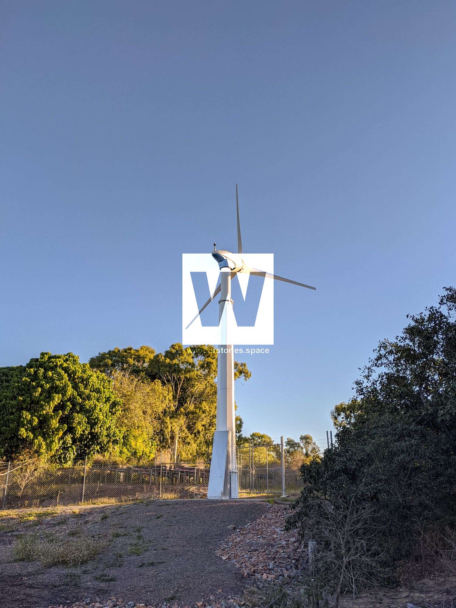 rowes bay wetlands wind turbine