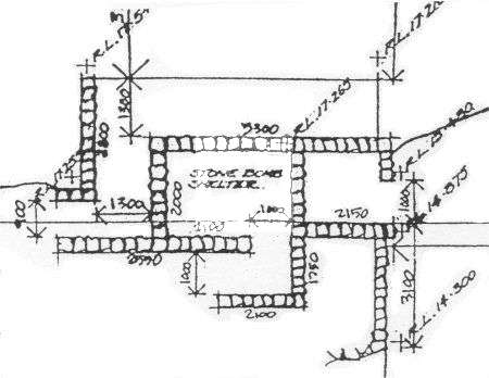 stone buildings shelter ruins layout plan townsville