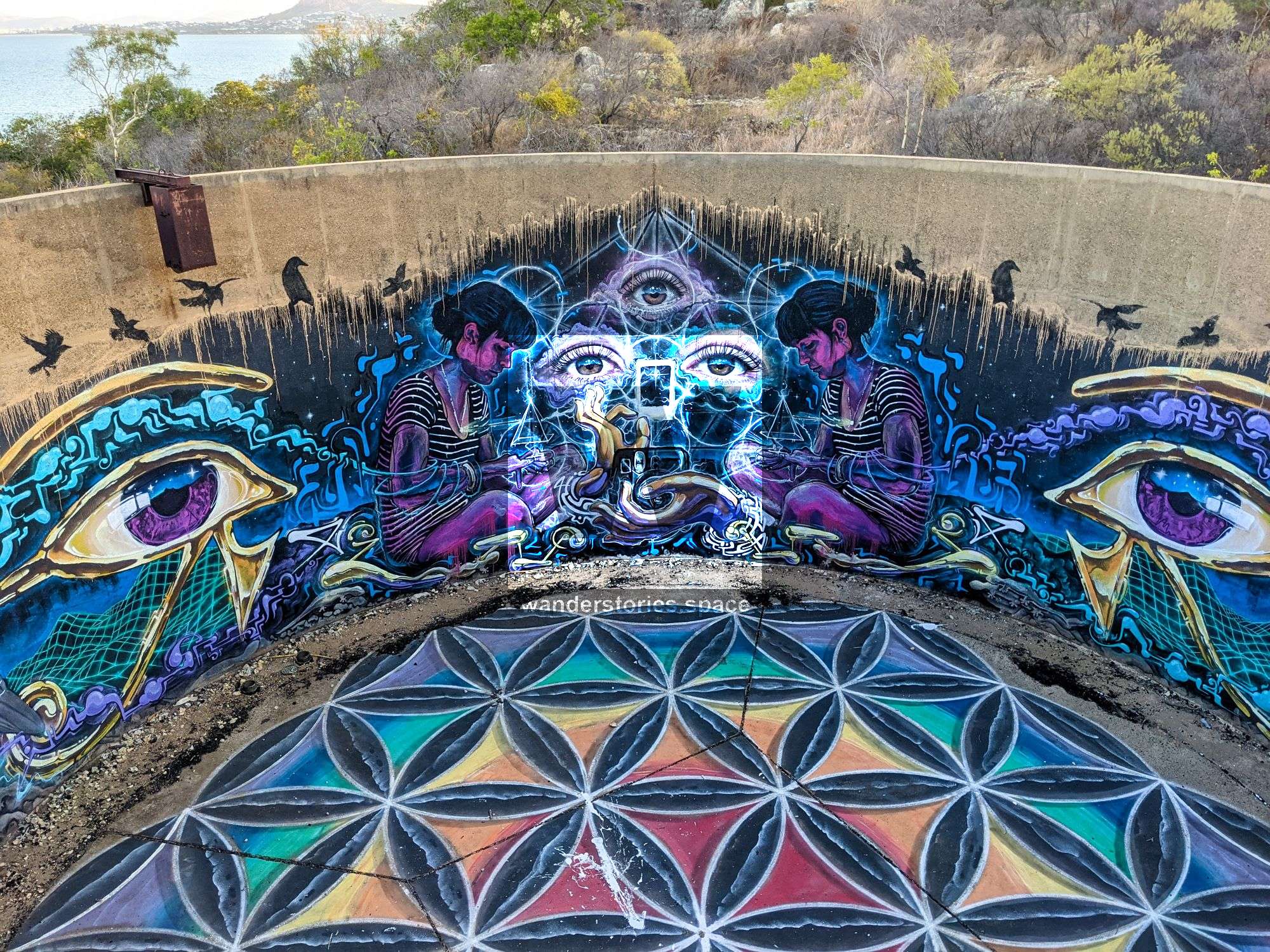 graffiti water tank pallarenda