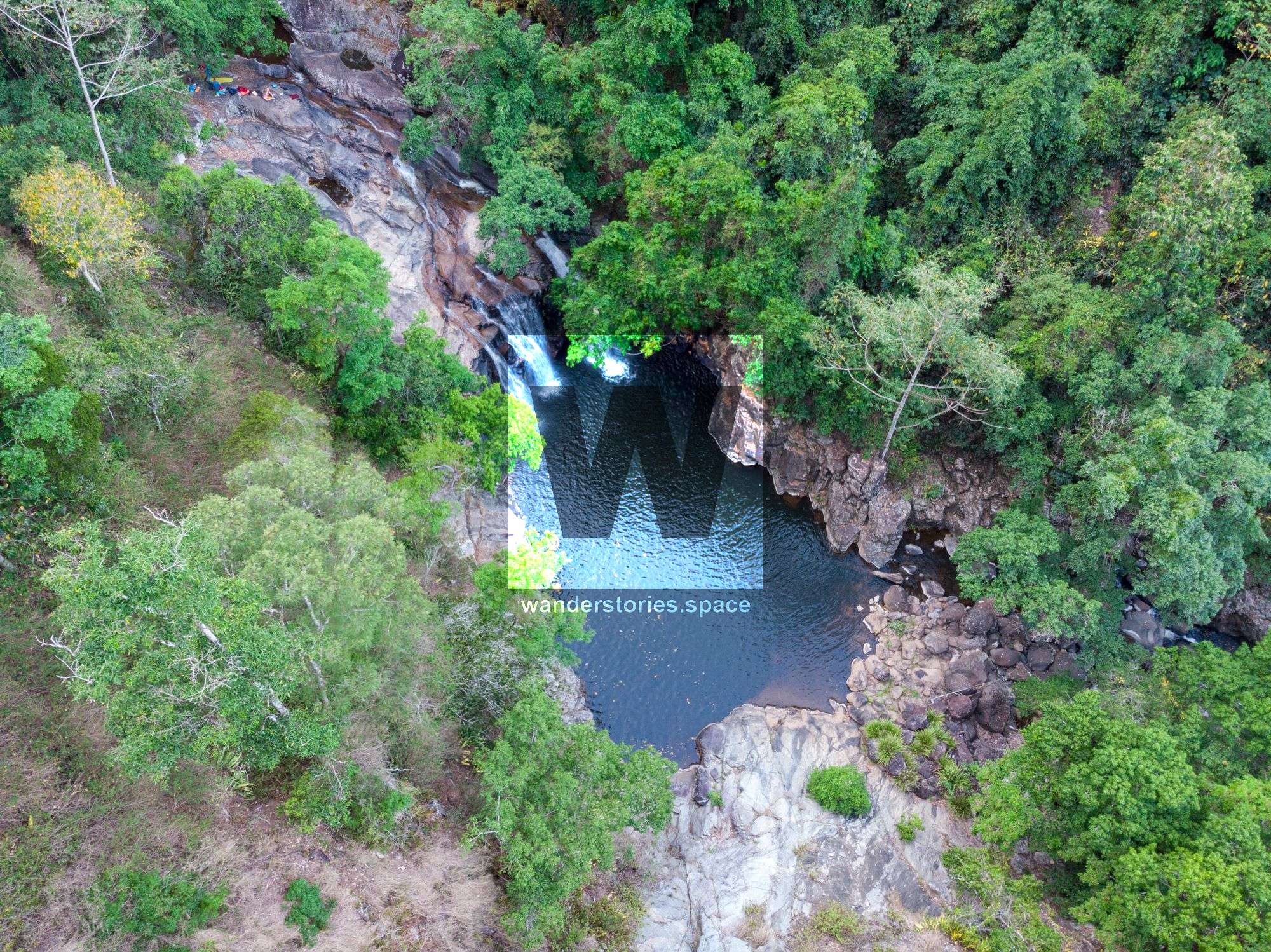 flagstone creek drone waterhole