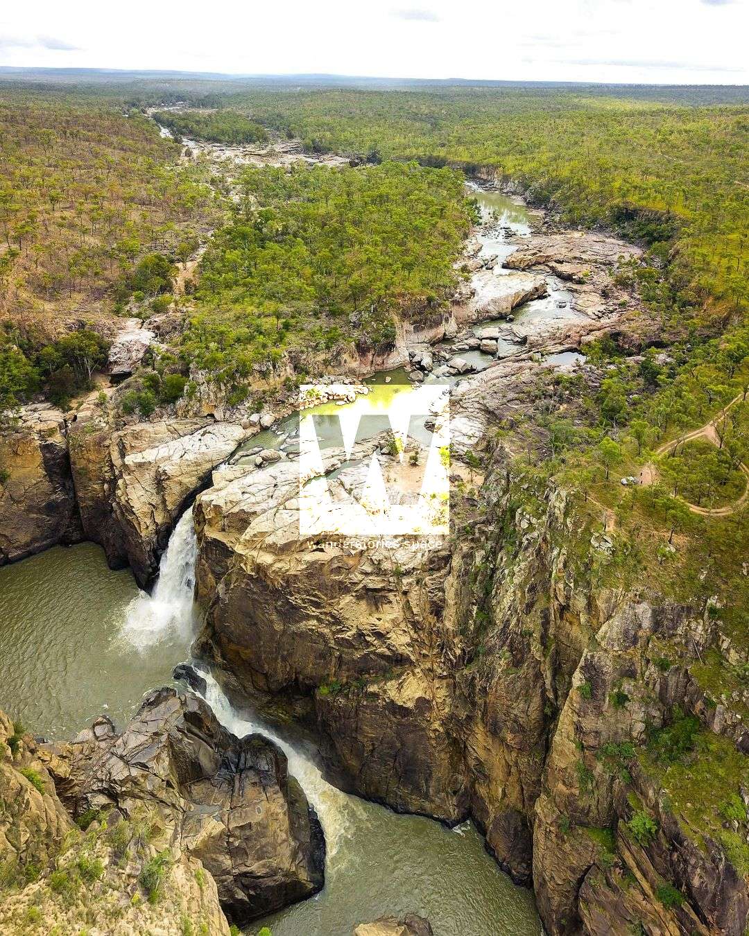 herbert river falls drone