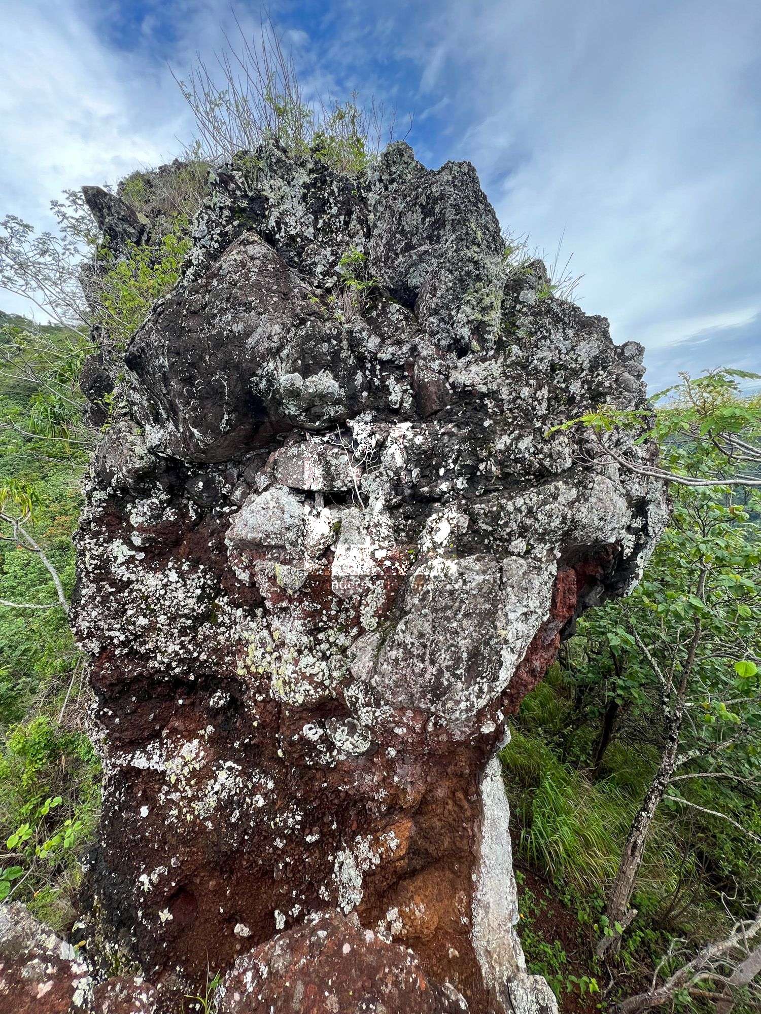 Mount Ahutaa rocks