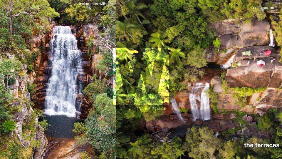 Waterfalls in Bowling Green Bay National Park