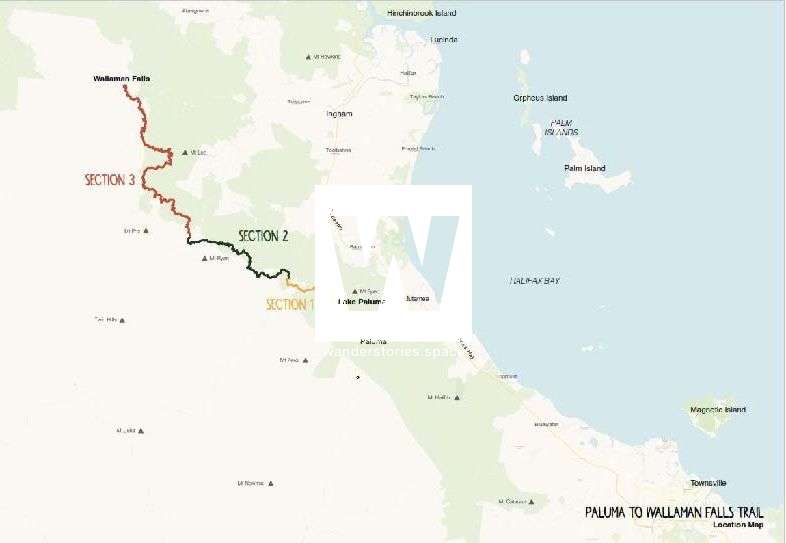 Paluma to Wallaman Falls Map 1
