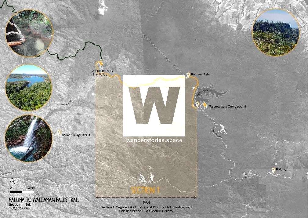 Paluma to Wallaman trail map 1