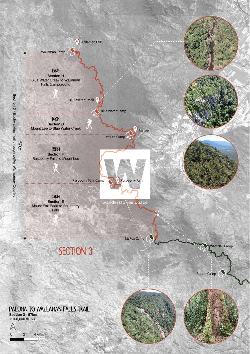 Paluma to Wallaman trail map 4