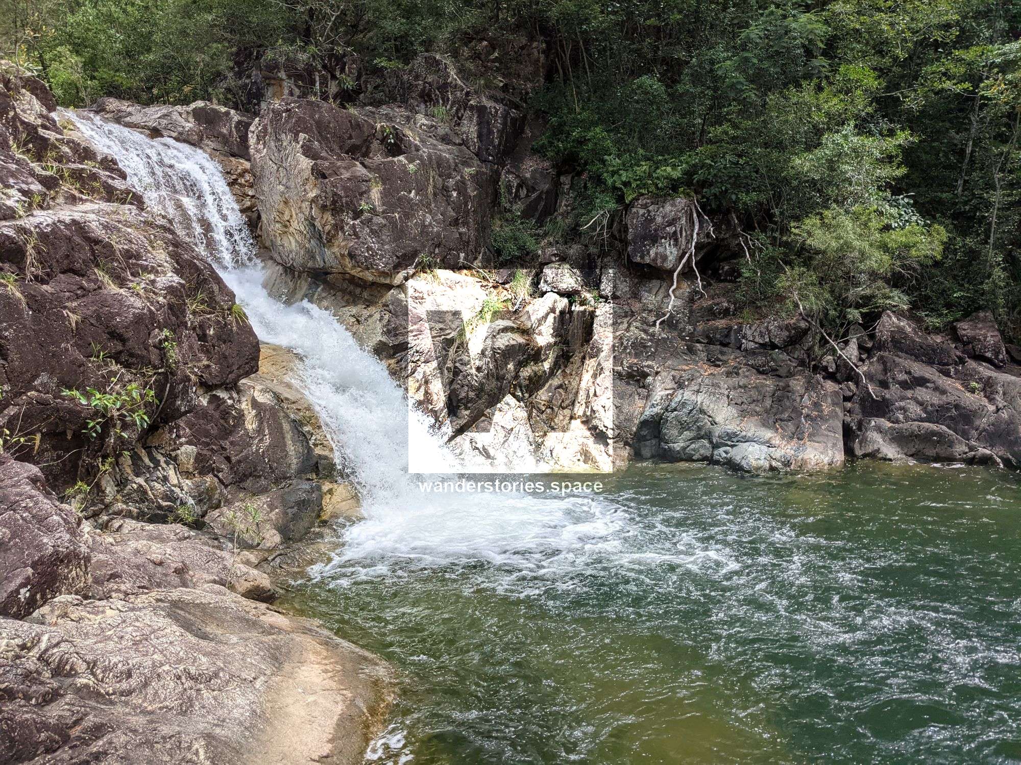 A stunning waterfall tucked away